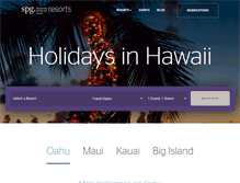 Tablet Screenshot of holidayhappeningsinhawaii.com
